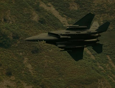 AGH Industries — mountain terrain with military aircraft